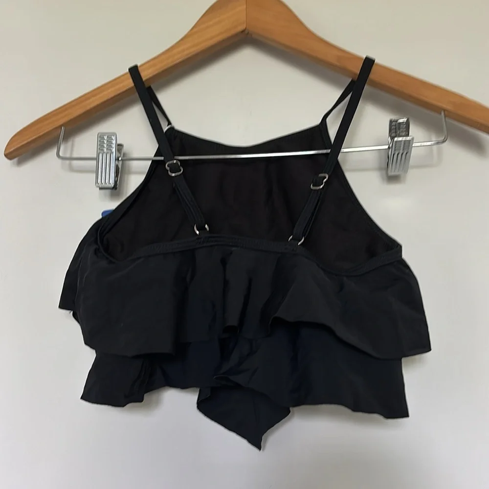 Hilor Girls Black Bikini Top Size 160 cm NWT